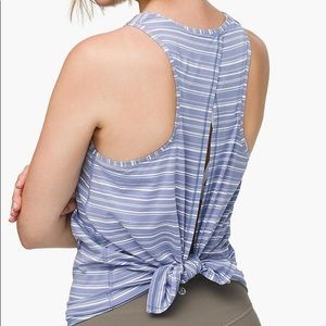Lululemon All Tied Up striped tank